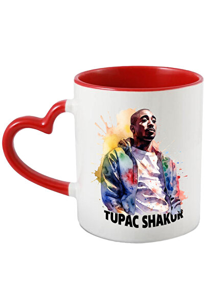 StoryGift Romania Cana Cu Tupac Shakur, Cantaret, Rapper, Watercolor, Multico...