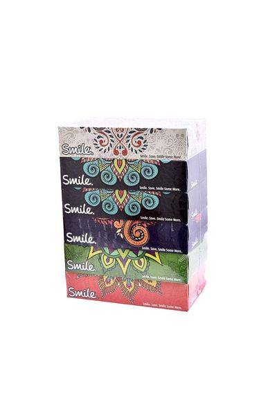 SMILE Smile Soft & Strong Tissues 6 Boxes of 100 Tissues