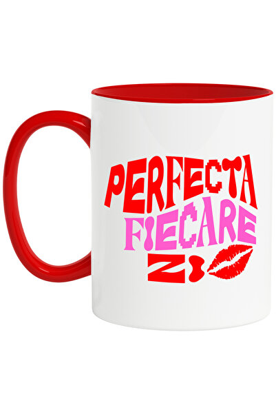 StoryGift Romania Cana Text Citat Femeia Perfecta In Fiecare Zi , 330ml, Cera...