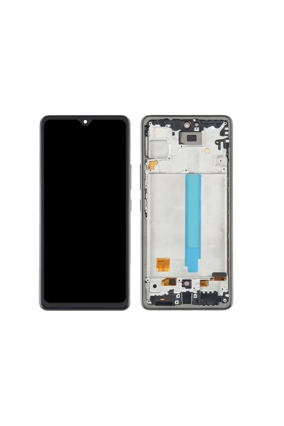 Samsung A536 A53 Lcd Ekran Kasalı Oled Büyük İnç - Siyah