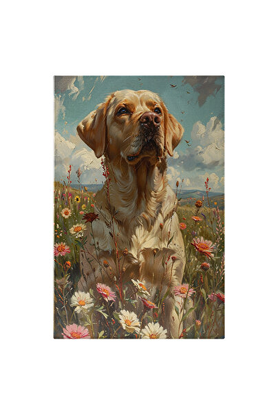 StoryGift Romania Tablou Canvas Big Dog Caine Cu Privirea Spre Cer In Campia ...