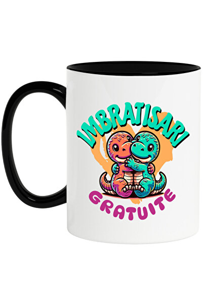 StoryGift Romania Cana Cu Cuplu Dragoni Colorati Imbratisare Text Imbratisari...