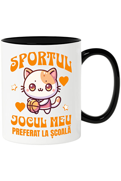 StoryGift Romania Cana Sportul Jocul Meu Preferat La Scoala Baschet Pisica, 3...