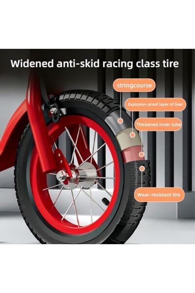 Ehi Kids Bike, 14 Inch Children Bikes for Age 3+ Years With Self-Illuminating Wheels,Passenger Rear Seat