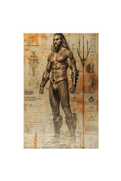 StoryGift Romania Tablou Canvas: Tip Poster Aquaman Cu Detalii Grafice Creion...