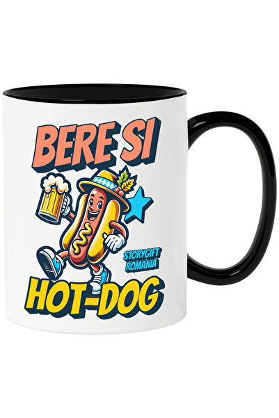 StoryGift Romania Cana Cu Hot Dog Vesel Halba De Bere Palarie Mancare Alcool ...