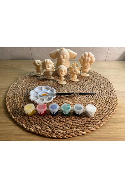 3DBASKILAR Kral Şakir Karakterleri Boyama Seti Kendin Yap (DIY) - Şakir, Remzi, Canan, Kadriye, Necati, Mirket