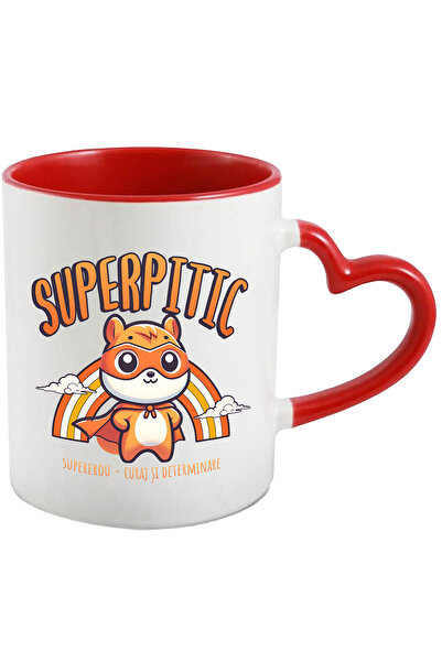 StoryGift Romania Cana Super Pitic SuperErou, Curaj si Determinare, 330ml, Ce...