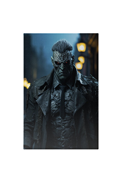 StoryGift Romania Tablou Canvas: Portret Monstru In Costum Albastru Cu Ochii ...