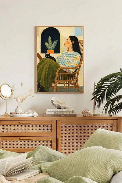 Dekorsiahome One Piece Wooden Frame Living Room Hall Kitchen Table Tk0191