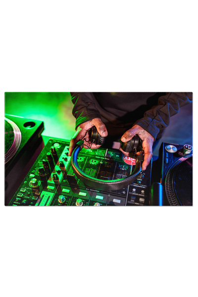 StoryGift Romania Tablou Canvas Cu Dj Animand Petrecerea - Muzica, Distractie, Lumina Dramatica