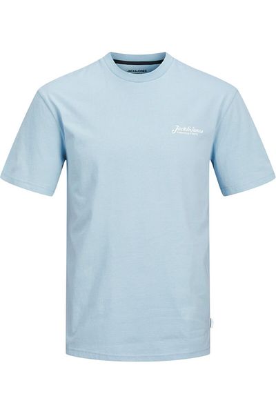Jack & Jones Tricou JACK &JONES Beau Frontprint - 12275012-Chambray Blue