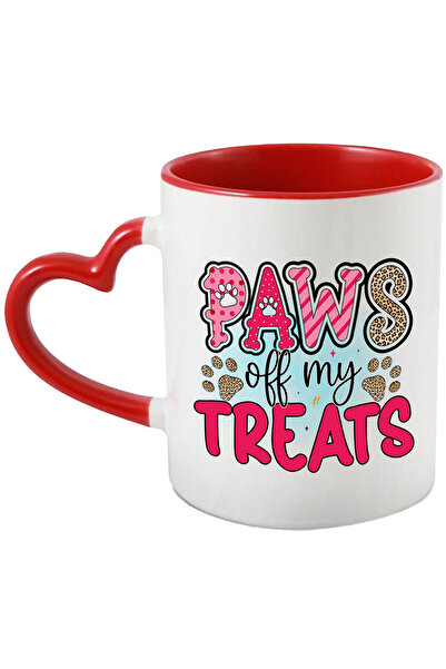 StoryGift Romania Cana cu mesajul "Paws off my Treats", caine, animal de comp...