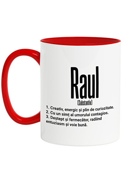 StoryGift Romania Cana Cu Numele Raul, Cu Mesaj Motivational, Creativ, Energi...