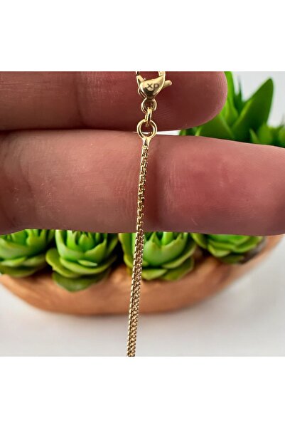 XUPING JEWELRY TuelaTaki Minimal ince Zincir Kolye 14 ayar renginde
