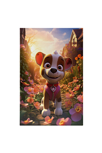 StoryGift Romania Tablou Canvas: Animații- Cățel Personaj Fetiță În Costum Și...