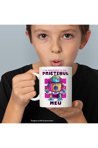 StoryGift Romania Cana robot l-am programat sa fie prietenul meu! haios inteligenta artificiala, 3, Cu ,STG