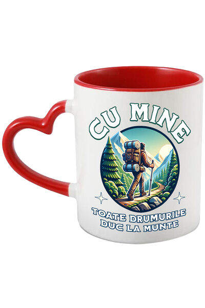 StoryGift Romania Cana Cu Barbat Pe Carare Munte Text Cu Mine Toate Drumurile...