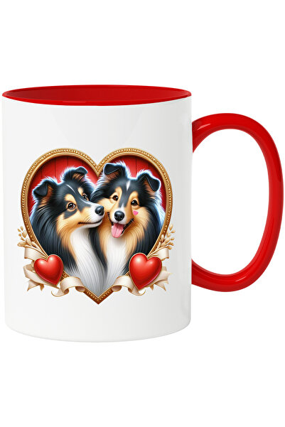 StoryGift Romania Cana Cu O Catelusa Si Un Caine Care Stau Intr-un Cadru In F...