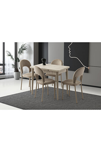 Levent Mobilya Aksesuar Royal Masa, Nova Sandalye, Sidon, 90x60