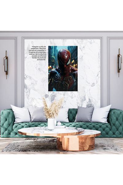 StoryGift Romania Tablou Canvas: Imaginea Personajului Peliculei Spiderman - Fotografie Artistica Si Actiunea Fi