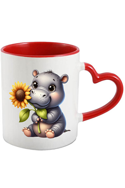 StoryGift Romania Cana Cu Un Pui De Hipopotam Fericit | Ilustratie | Tine O F...