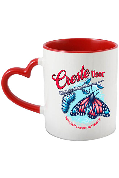 StoryGift Romania Cana Evolutie Fluture Motivational Femei Text Creste Usor, ...