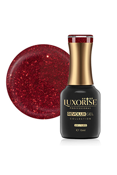 LUXORISE Revolux LUXORISE Semi-Permanent Nail Polish, Exclusive Ruby 15ml