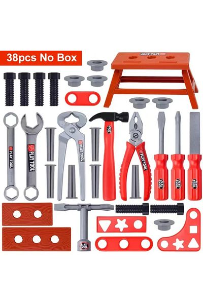Choice 38 Pcs Children Toy Tool Kits Engineer Simulated Repair Tool Set Electric Drill Screwdriver Play Hou