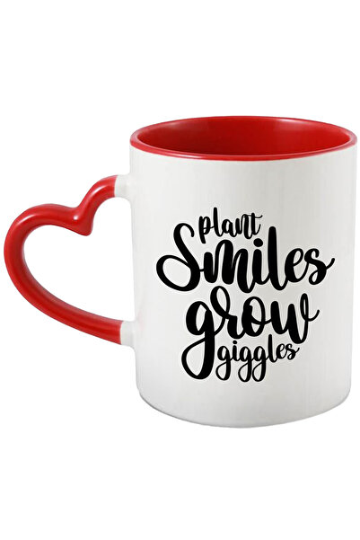 StoryGift Romania Cana Cu Mesaj In Engleza "plant Smiles, Grow Giggles" - Pla...