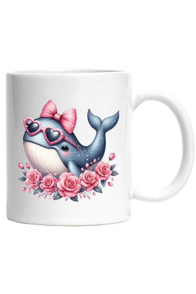 StoryGift Romania Cana Cu O Balena Vesela Care Poarta Niste Ochelari In Forma...
