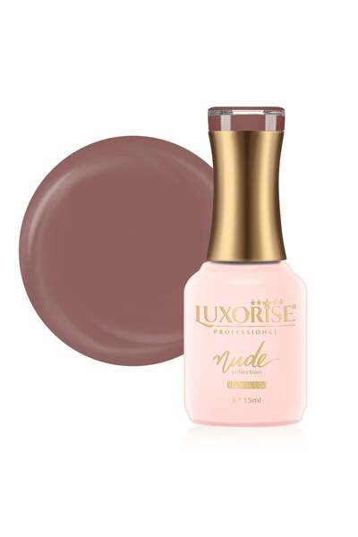LUXORISE Полуперманентен лак за нокти Nude Collection LUXORISE, Кафява захар ...