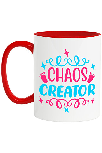 StoryGift Romania Cana Cu Stelute Si Pasi Cu Textul "chaos Creator" - Creator...