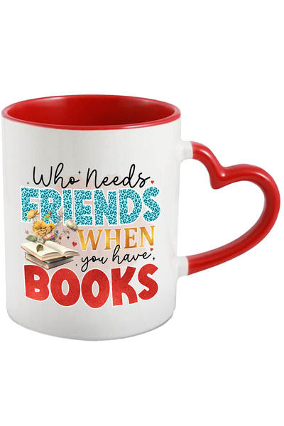 StoryGift Romania Cana Cu Mesajul "who Needs Friends When You Have Books", Ca...