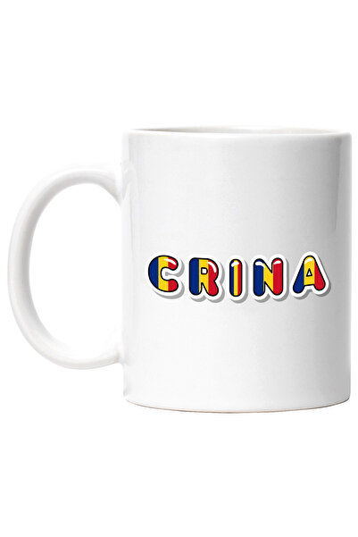 StoryGift Romania Cana Cu Numele Crina, Romania, Suporter, Steagul Romaniei, ...