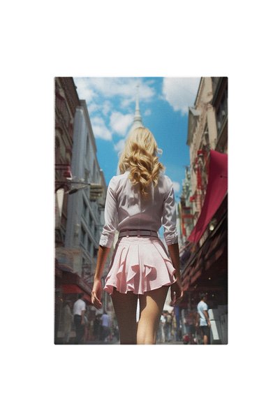 StoryGift Romania Tablou Canvas: Fotografie Cu O Femeie Vazuta De La Spate - ...