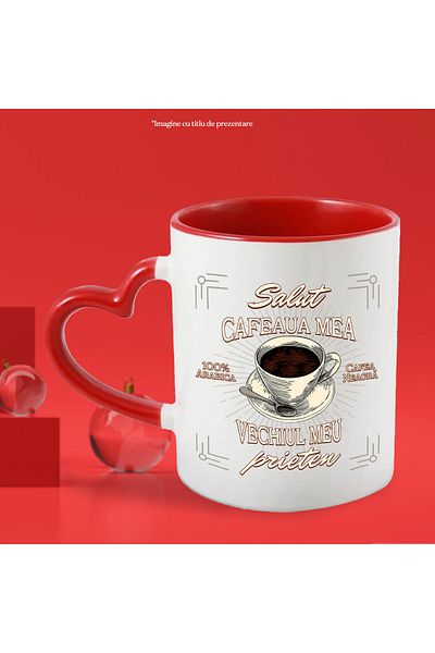 StoryGift Romania Hello, my coffee - my old friend, morning energy mug, 330ml, Ceramic, With, STG.