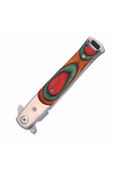 PUFO Briceag de buzunar de 22,5 cm, model Cuba Elite, cu lamă stiletto și sistem de blocare a lamei