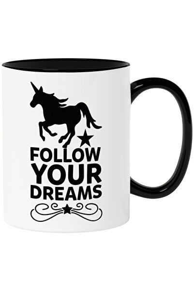 StoryGift Romania Cana Cu Un Unicorn Si Textul "follow Your Dreams" - Urmeaza...