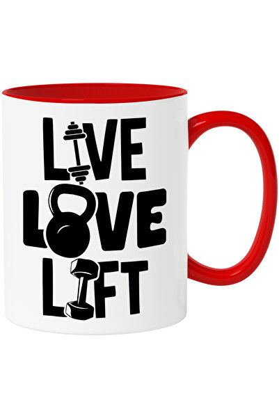 StoryGift Romania Cana Cu Textul "live, Love, Lift" - Traieste Iubeste Ridica...