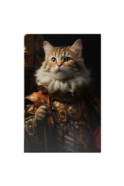 StoryGift Romania Tablou Canvas: Ducele Pisicesc Pisica, Intuneric, Accesoriu...