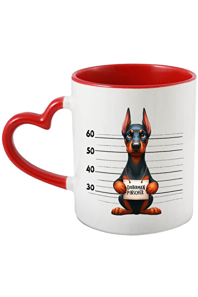 StoryGift Romania Cana Cu Doberman Pinscher, Caine, Animal De Companie, Ilust...