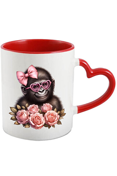 StoryGift Romania Cana Cu O Gorila | Ilustratie | Ochelari In Forma De Inimio...