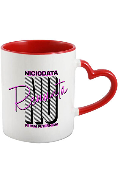 StoryGift Romania Cana Mesaj Motivational Femei Text Nu Renunta Niciodata, 33...