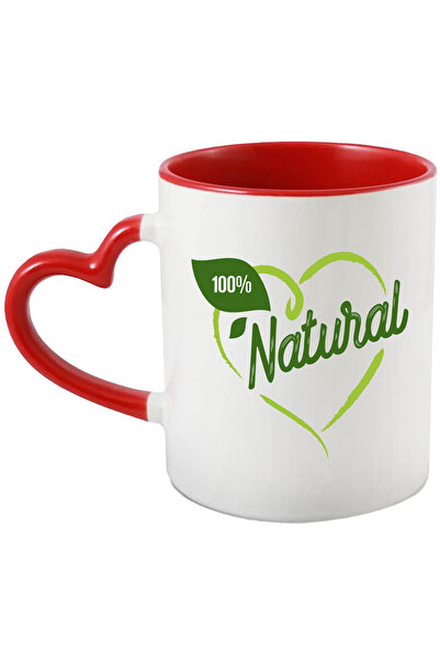 StoryGift Romania Cana Cu Mesaj 100% Natural, Inima, Frunza, Emblema, Sanatos...
