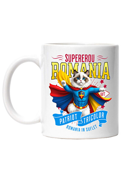 StoryGift Romania Cana Cu Ragdoll Pisica In Costum De Capitan Romania Cu Pele...