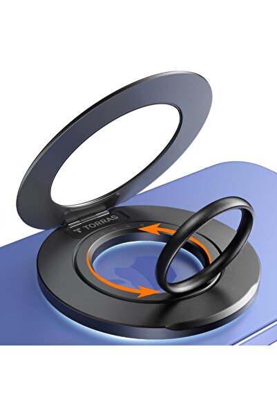 TORRAS حامل ماج سيف رفيع ٢٠٢٥، بحلقتين، وحامل خلفي، ومغناطيسي، لأجهزة آيفون ١...