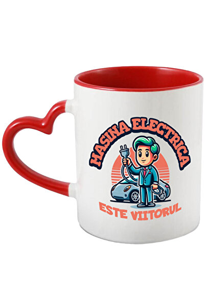 StoryGift Romania Cana Cu Barbat Animatie Incarcator Masina Electrica Text Ma...