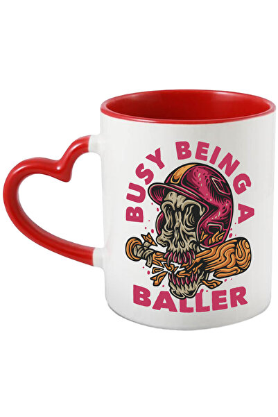 StoryGift Romania Cana Cu Mesaj In Engleza Busy Being A Baller, Baseball, Cra...