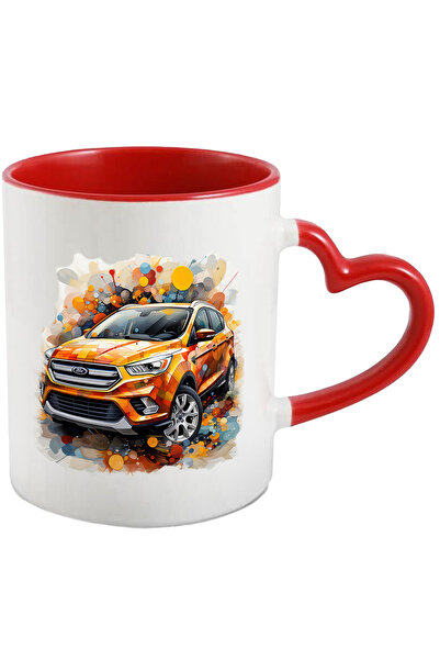 StoryGift Romania Cana Cu Masina, Ford Kuga, Mosaic, Buline, Vopsea, Multicol...